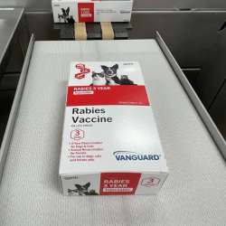 Vanguard rabies vaccine paperboard packaging - Zoetis