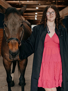 Vet tech Katie Chapman with horse - Zoetis